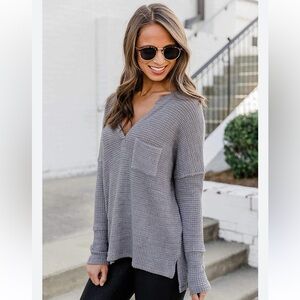 Pink Lily Waffle Top